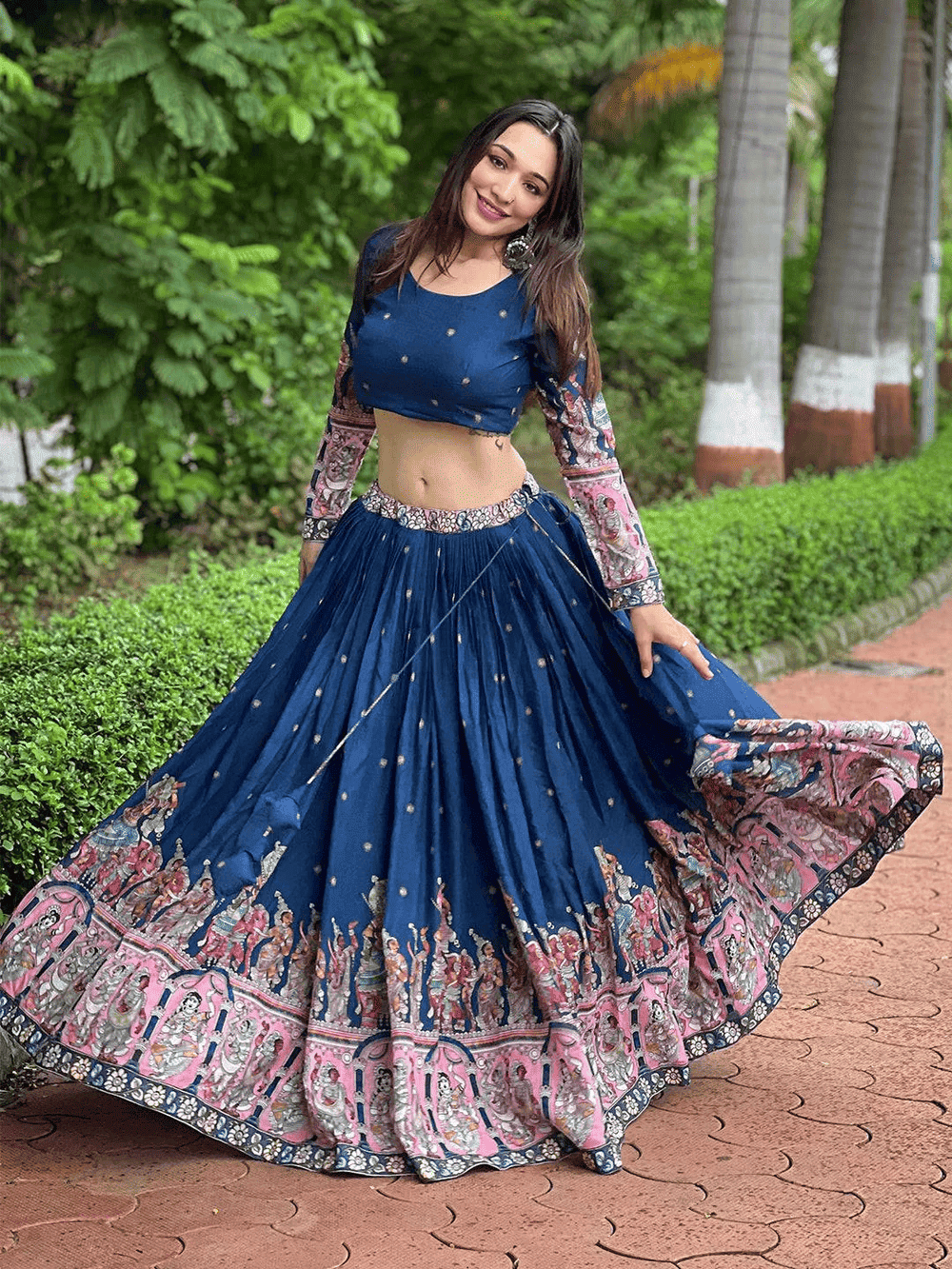 Heritage Kalamkari lehenga set