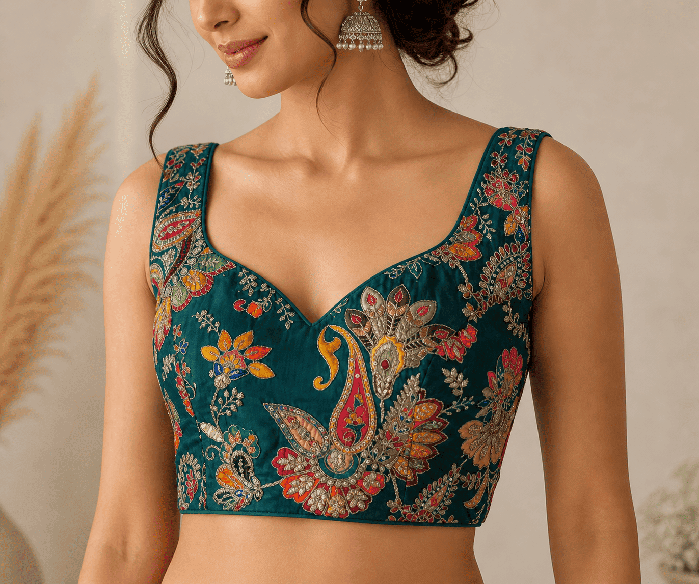Customer in saree