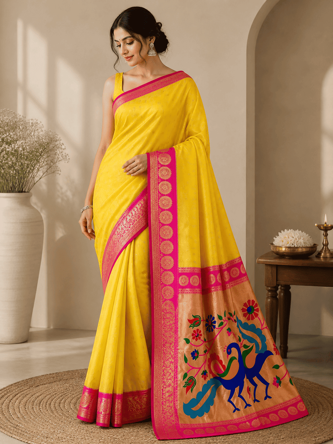 Customer in saree