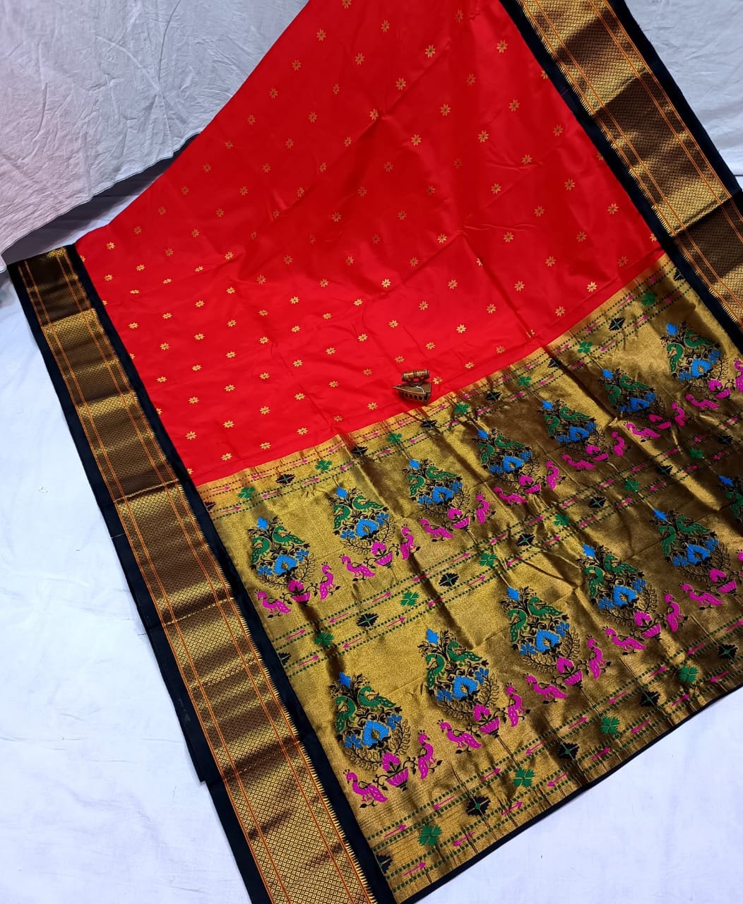 Karnful Pdiyal Paithani Pure Silk image 32