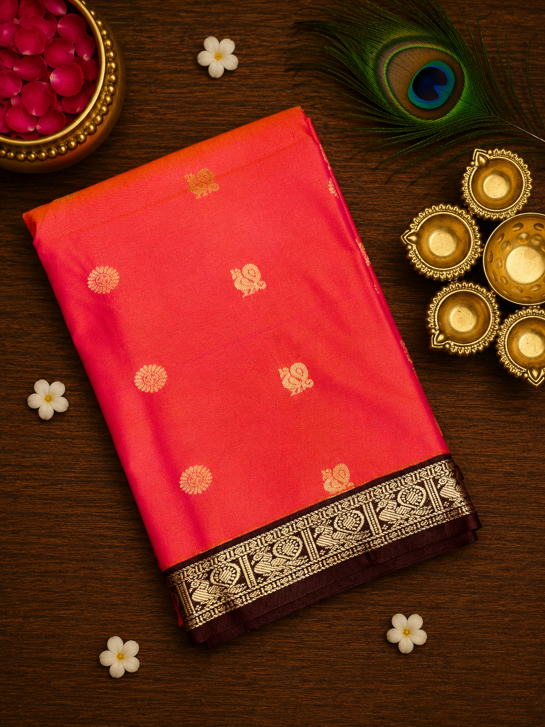 Small Border Korvai Kanchi Semi Silk Sarees image 17