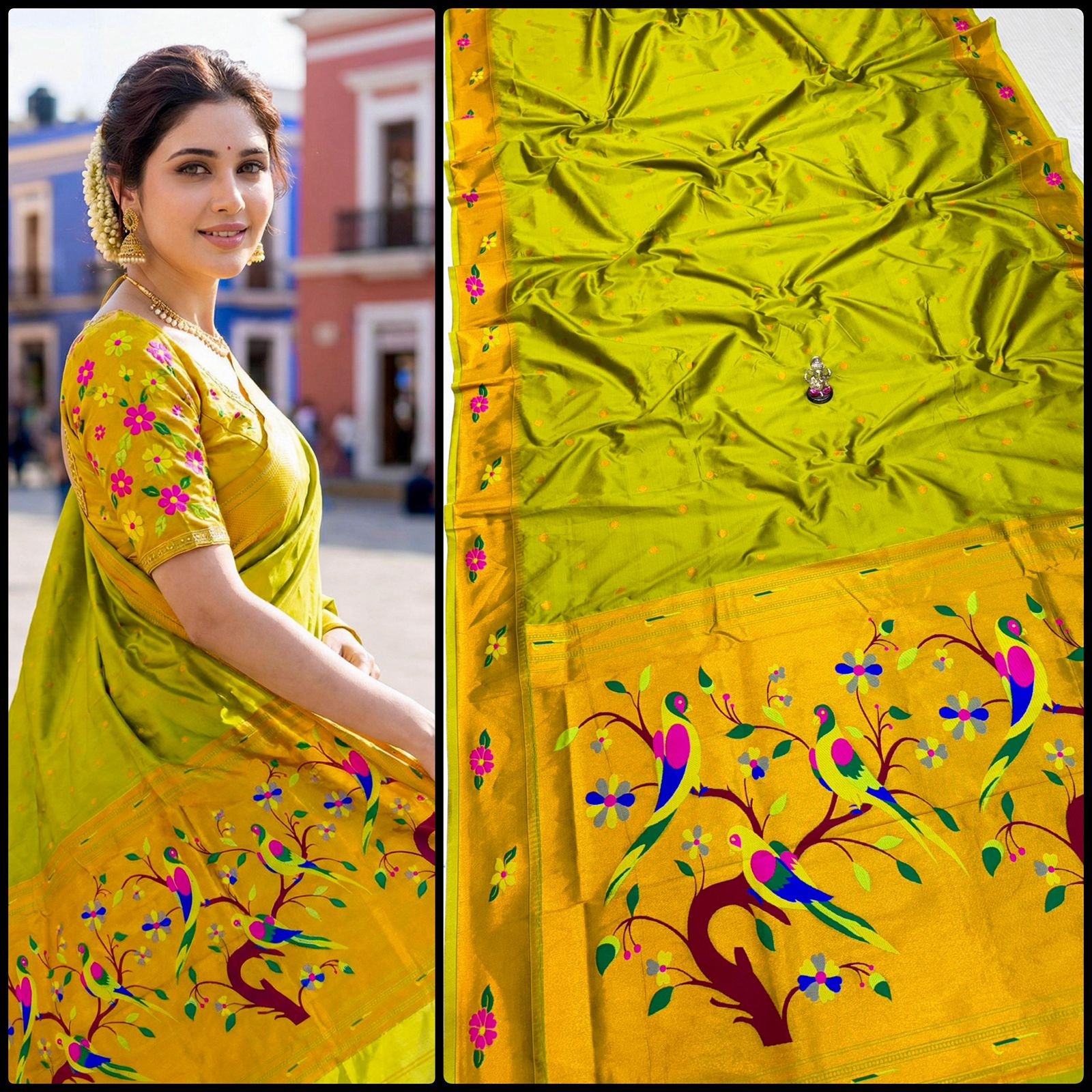 Radika Brocade Paithani image 16