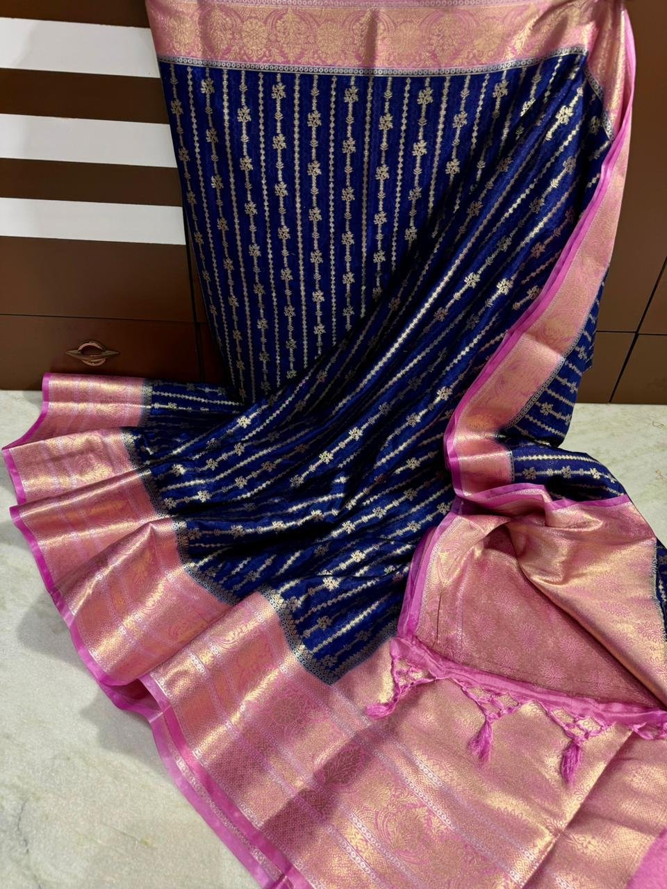 Banarasi Dybal Dupion Silk Saree image 12
