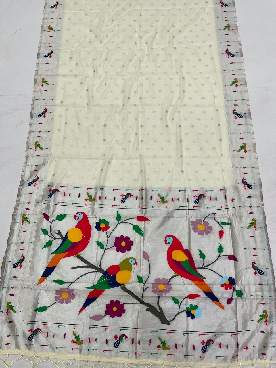 Cotton Paithani Saree image 9