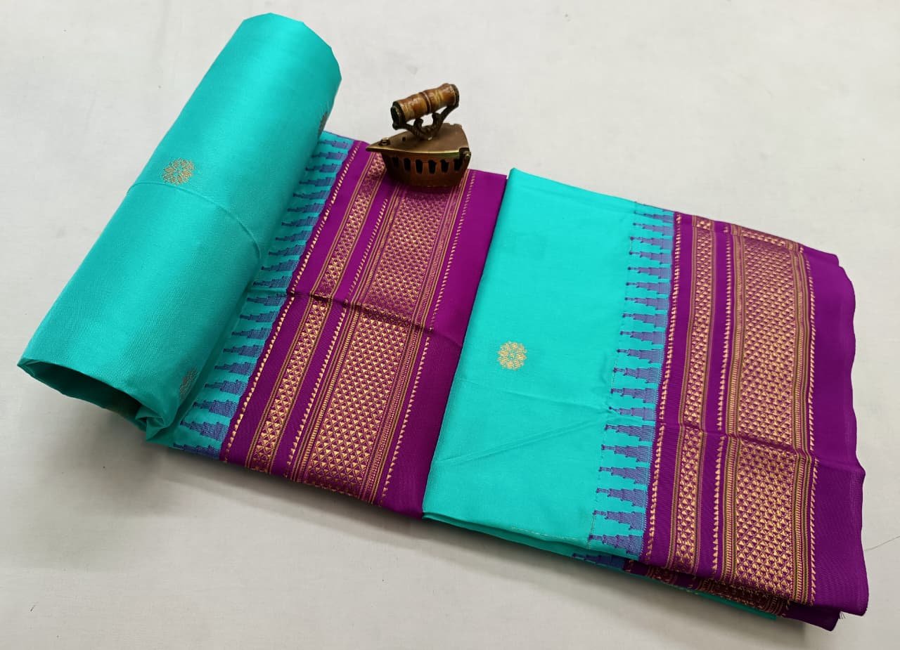Chandrakor Paithani Pure Silk image 60