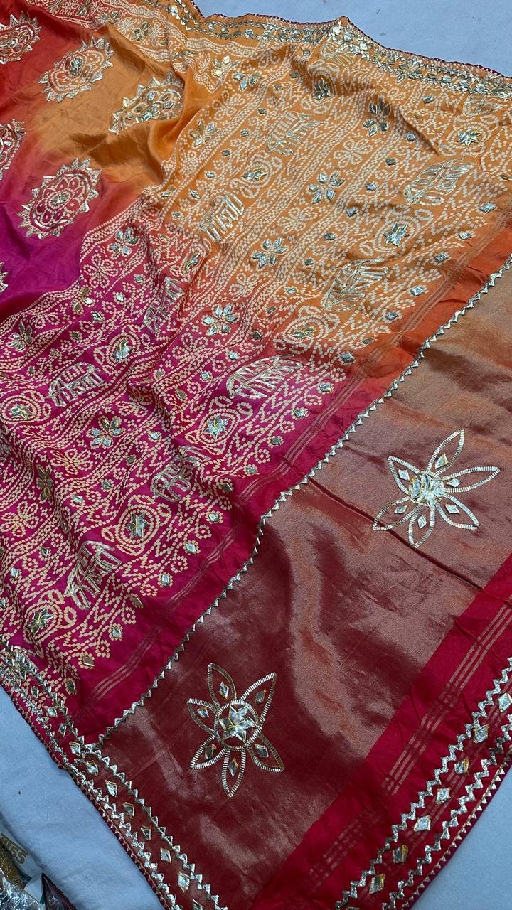 Pure Russian Moonga Silk Saree