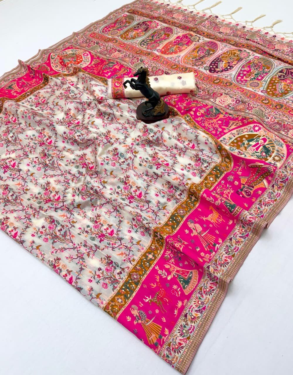 11 P ashmina Silk Jaal image 5