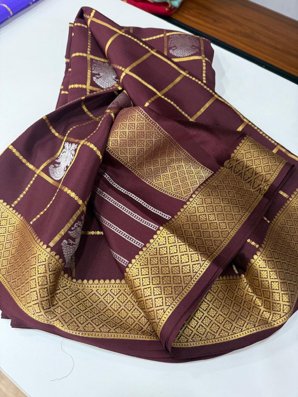 5 Pure Mysore Silk Sarees image 13