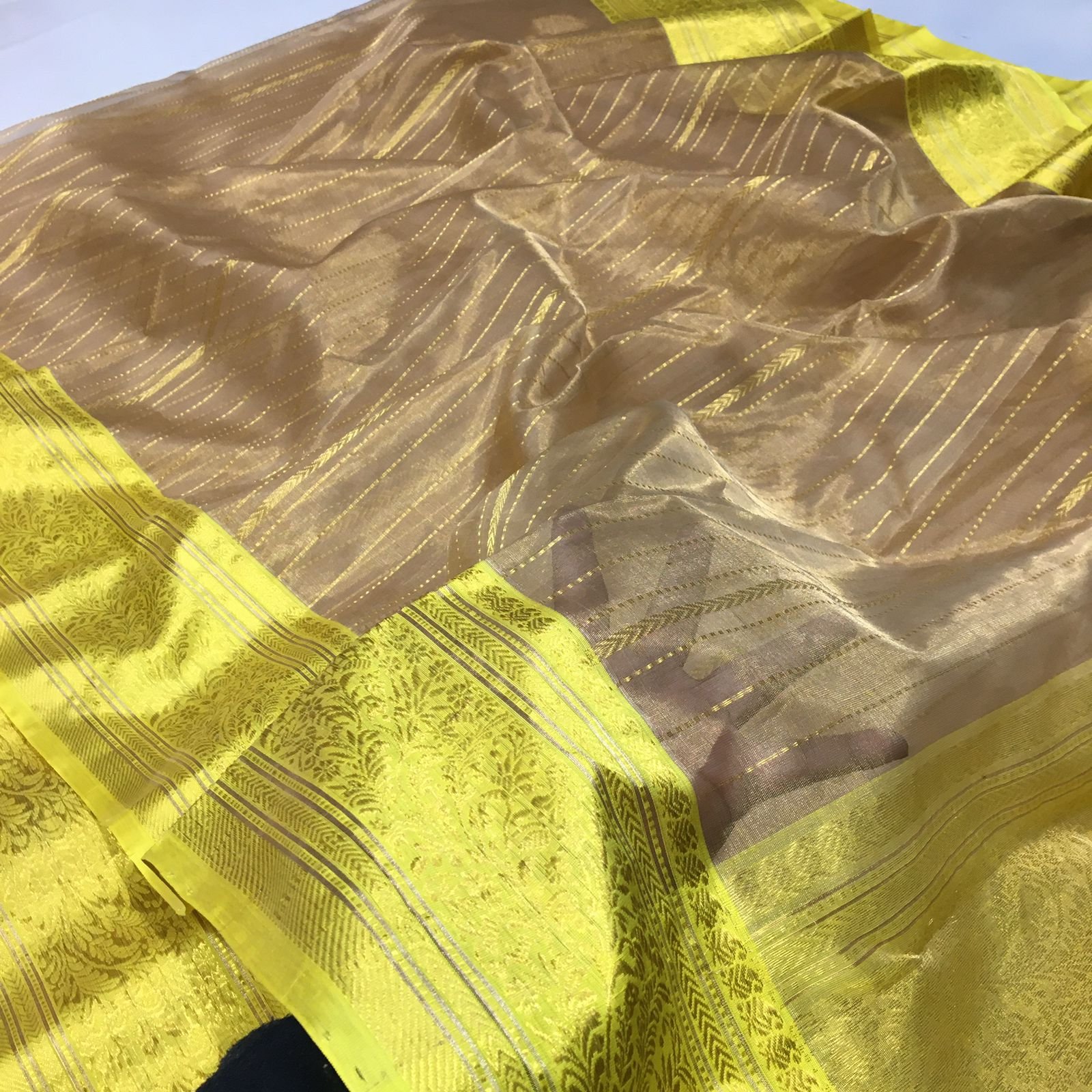 3 Silk Satan Saree Sissue