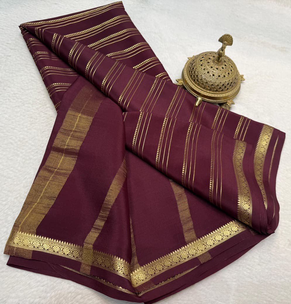 Semi Mysore Silk Sarees image 18