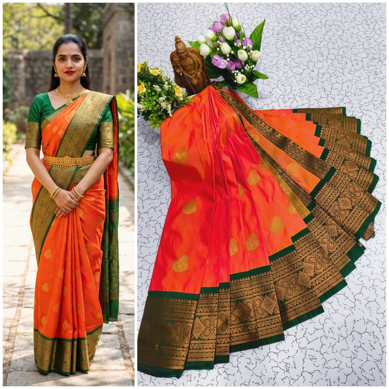 Korvai Kottanji Tana Semi Silk Saree image 24
