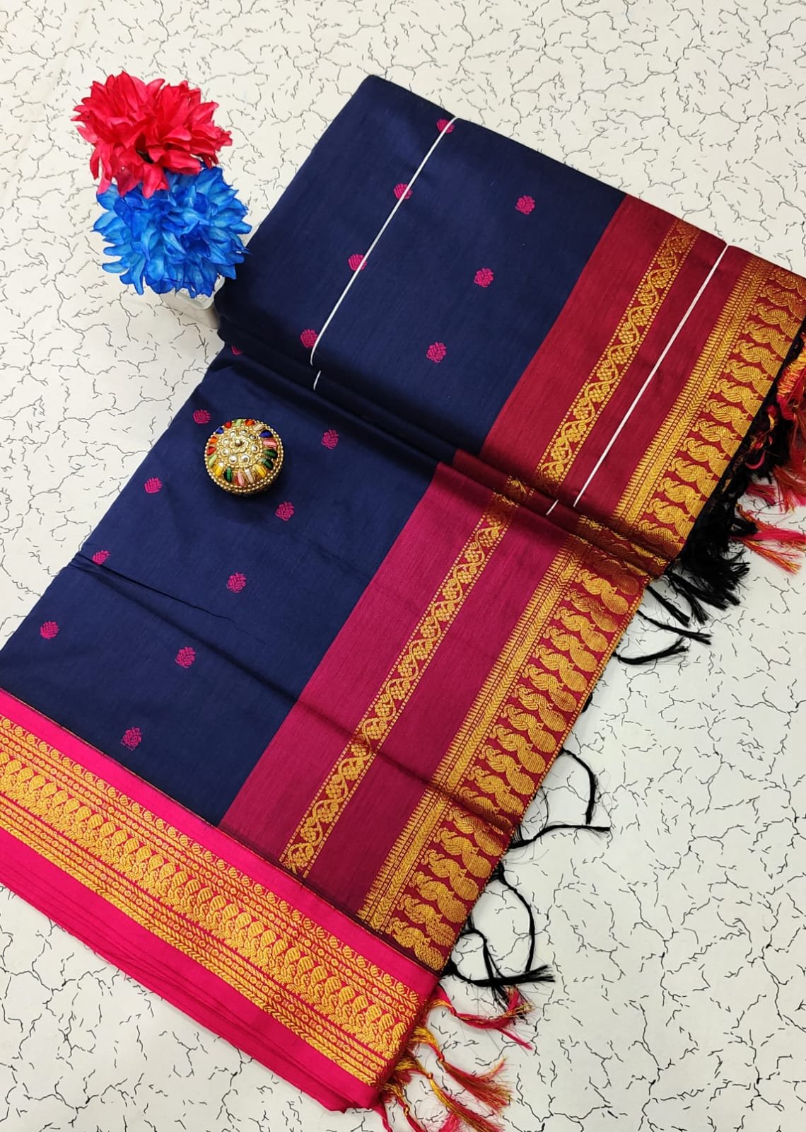 Kalyani Cotton Saree ( BUTTA) image 28