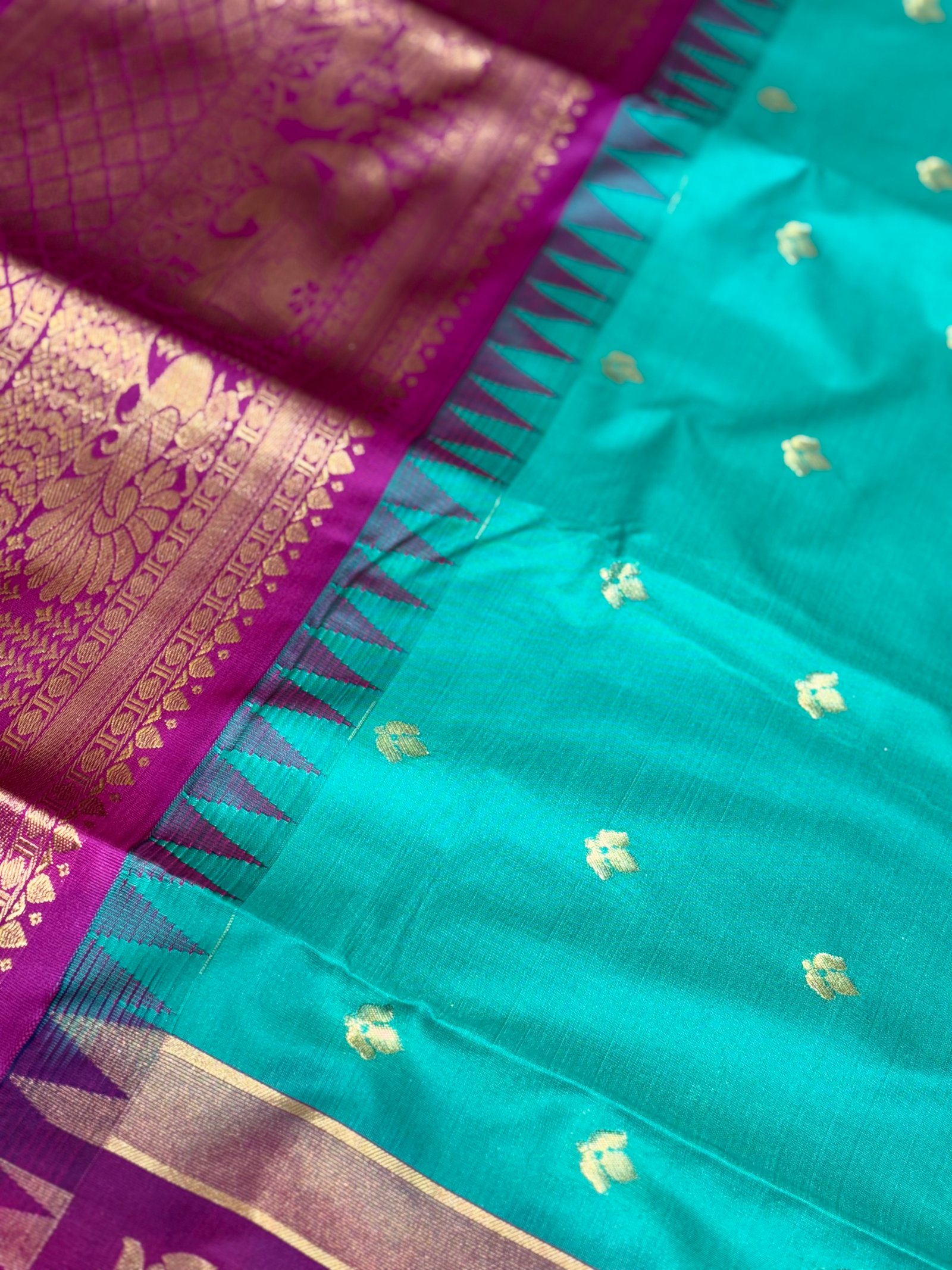 Gadwal Semi Silk Sarees image 5