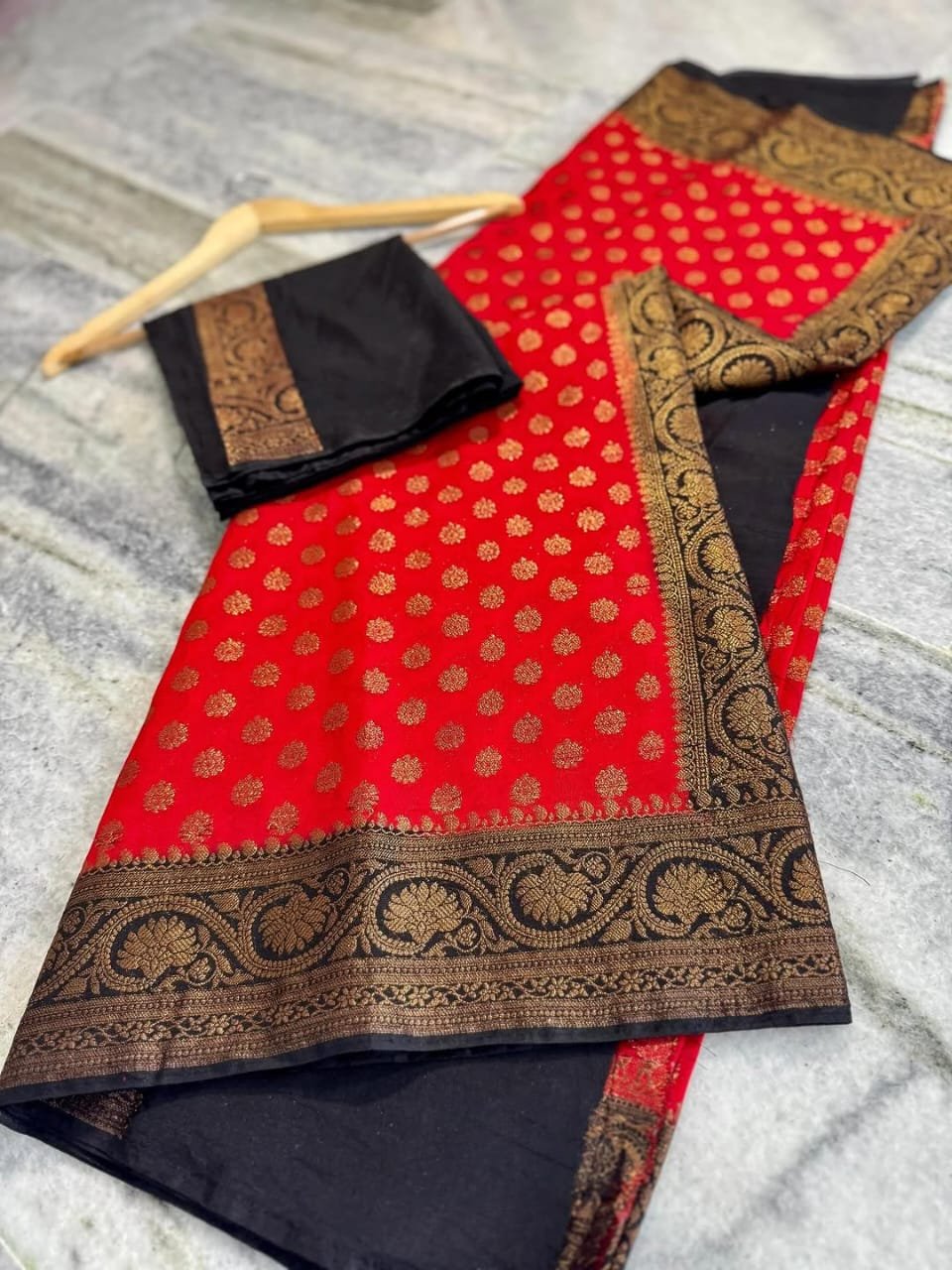 1 Banarasi Daybal Semi Georgette Soft Silk image 9