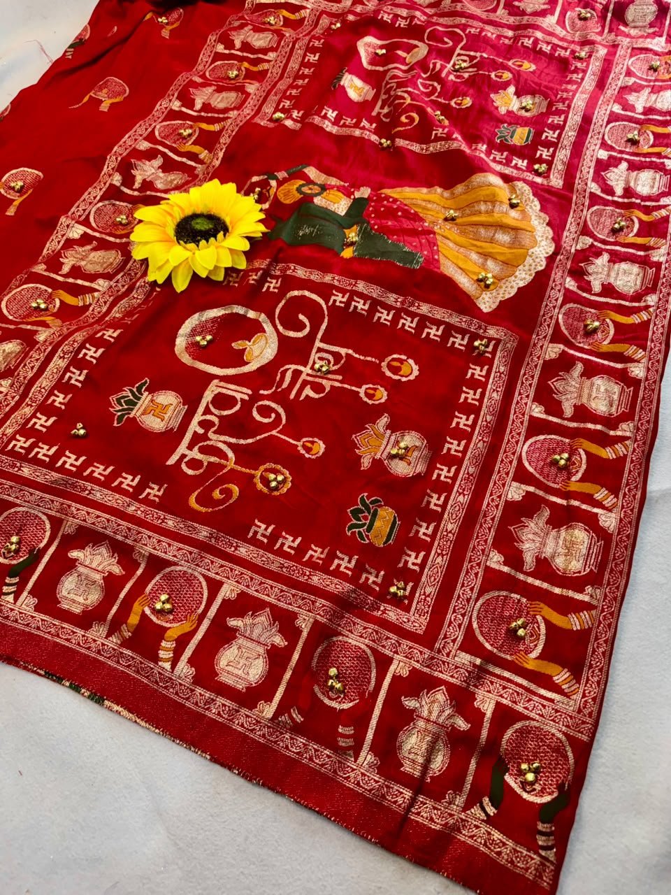 Ghungroo Karwachouth Sarees image 3