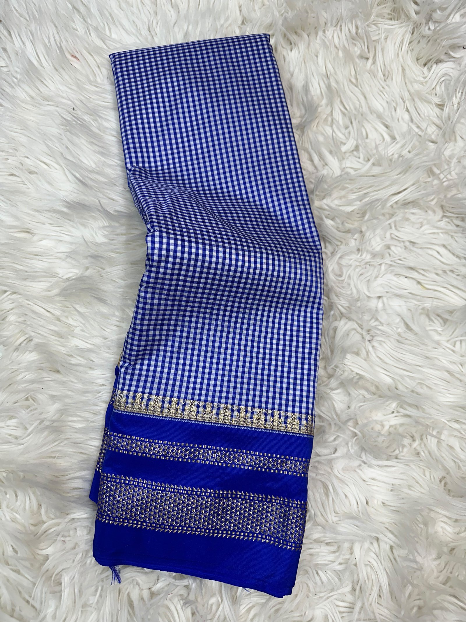 Ilkal Tum Tum Checks Saree image 3
