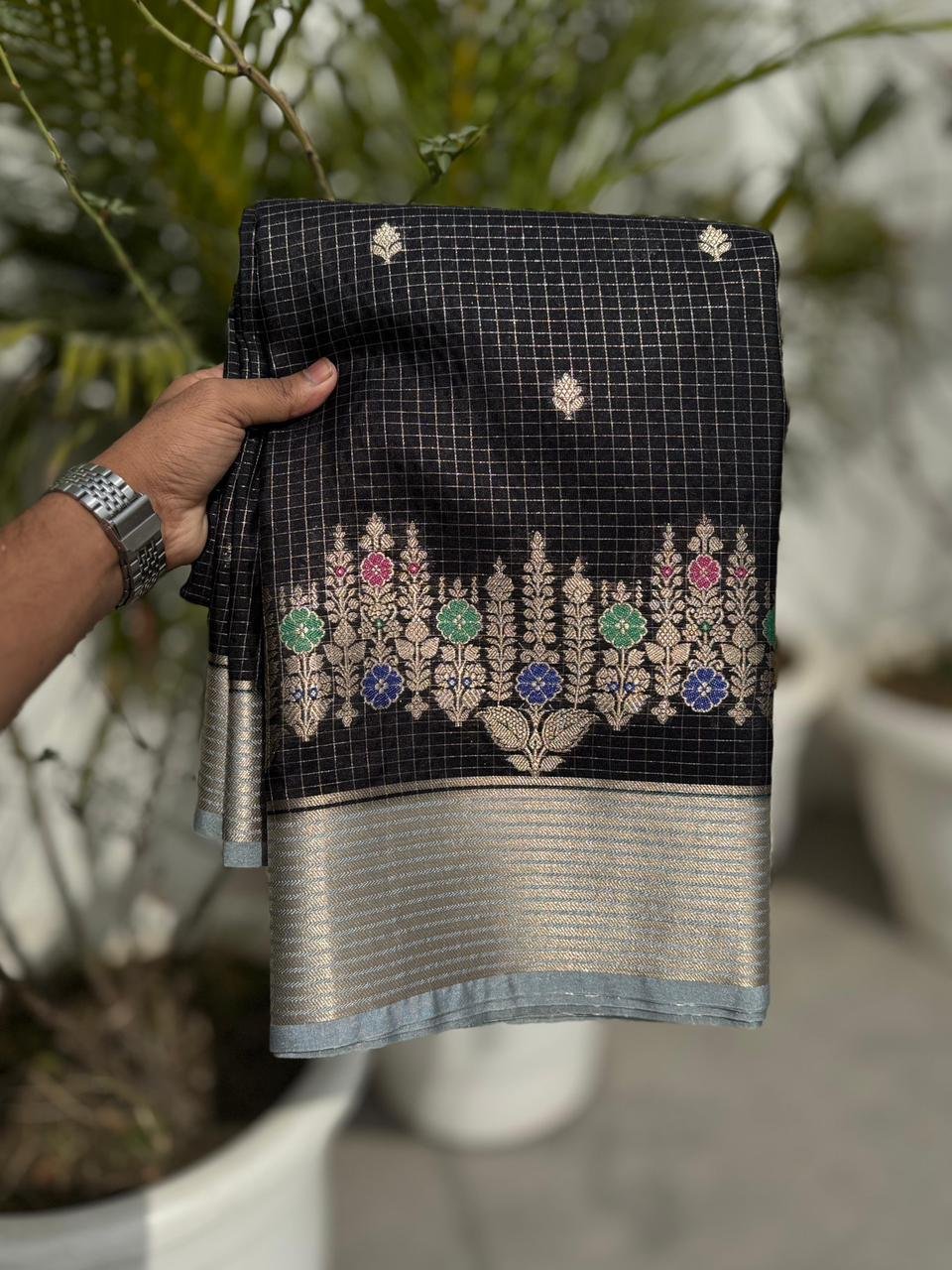 2 Banarasi Dybal Dupion Silk image 6