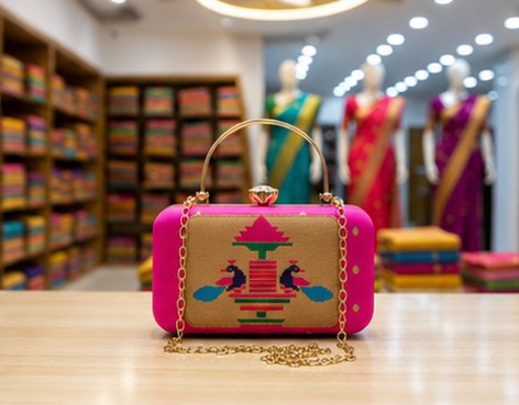Paithani Clutch Design 1 image 4