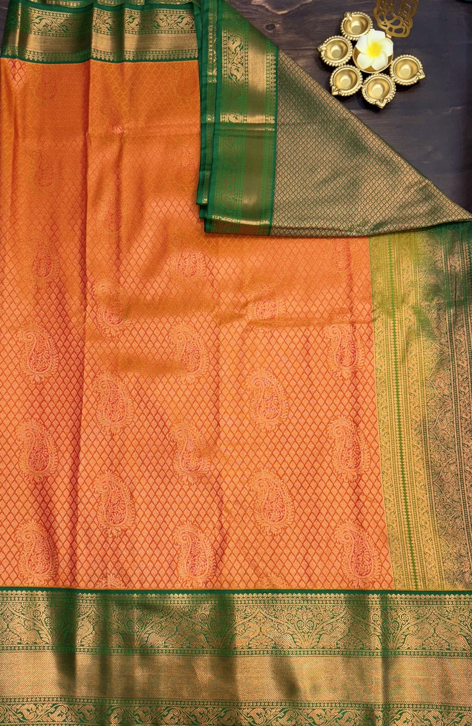 9 Korvai Kanchi Semi Silk Sarees image 12
