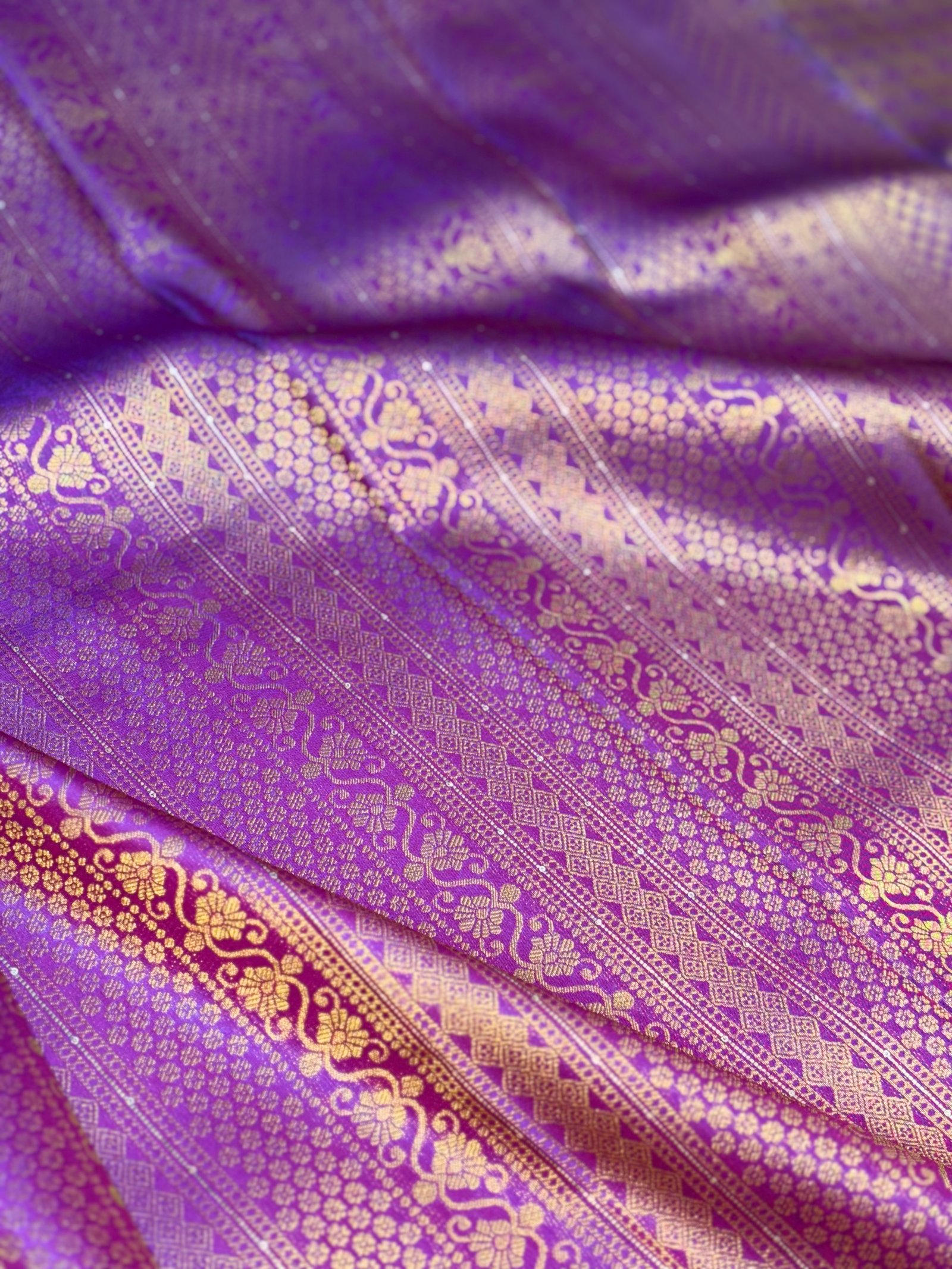 Bridal kanjivaram Semi SIlk Saree image 3