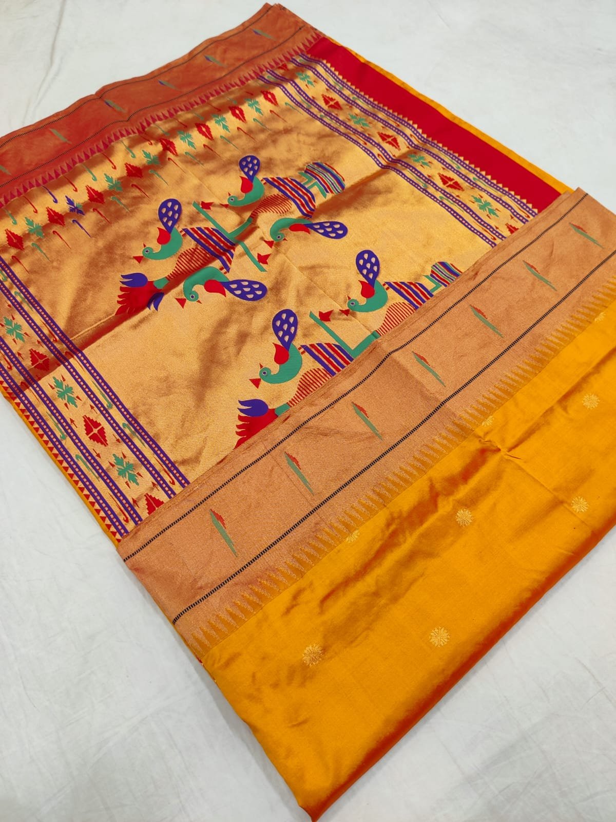 Muniya Paithani Pure Silk image 19