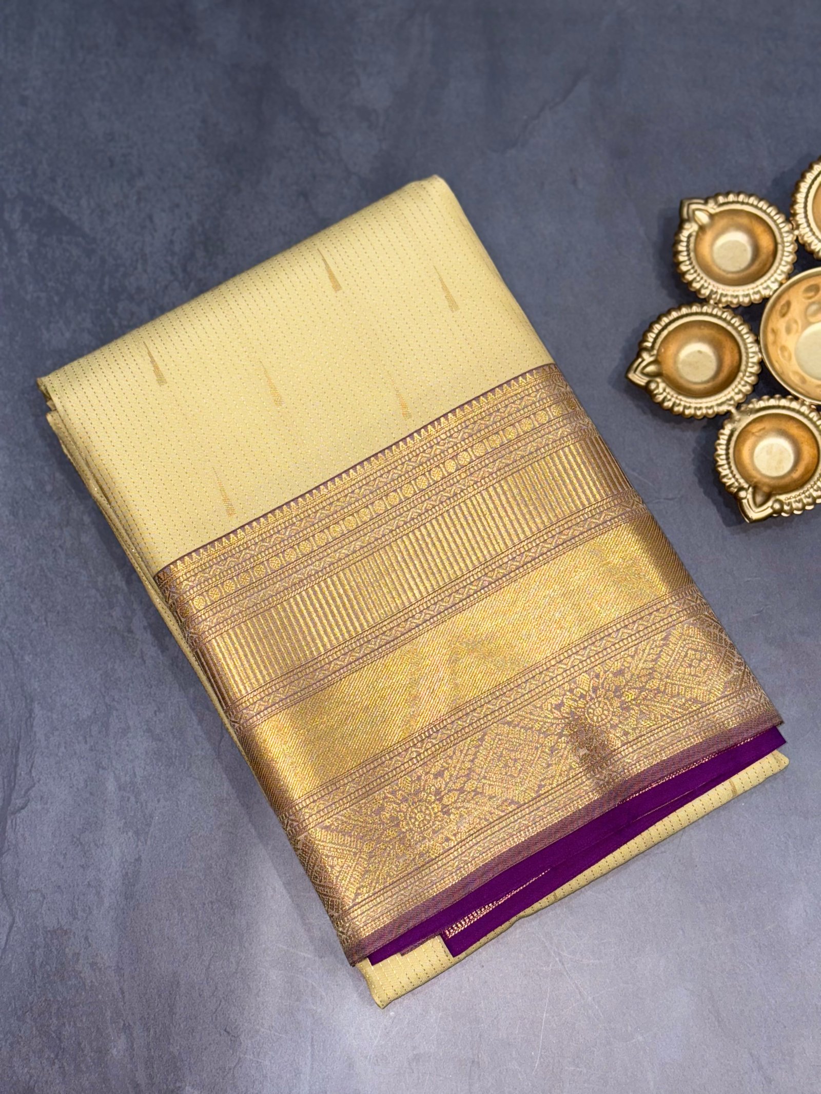 8 Korvai Kanchi Semi Silk Sarees image 7
