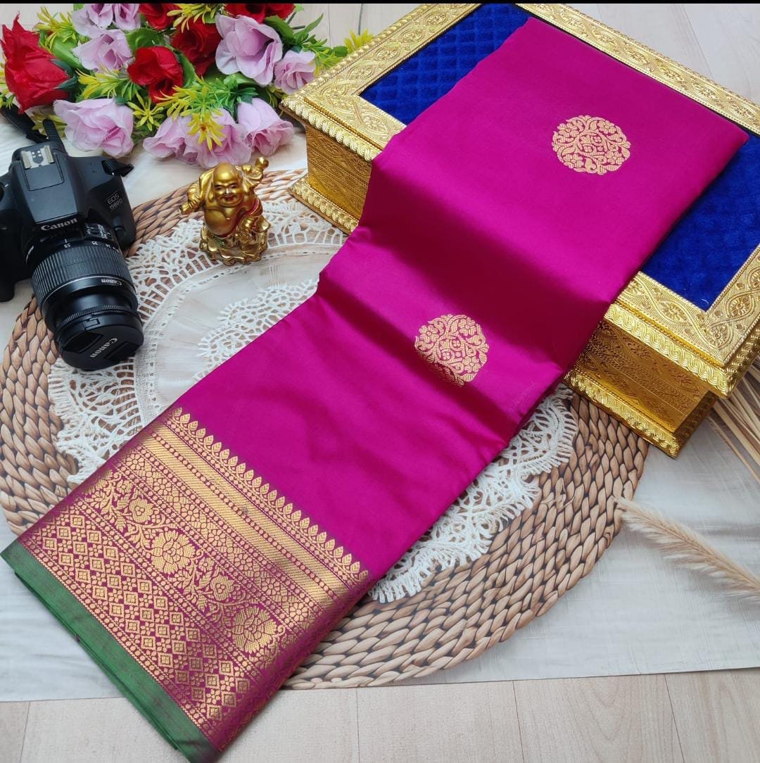 Litchi Soft Silk Sarees image 8