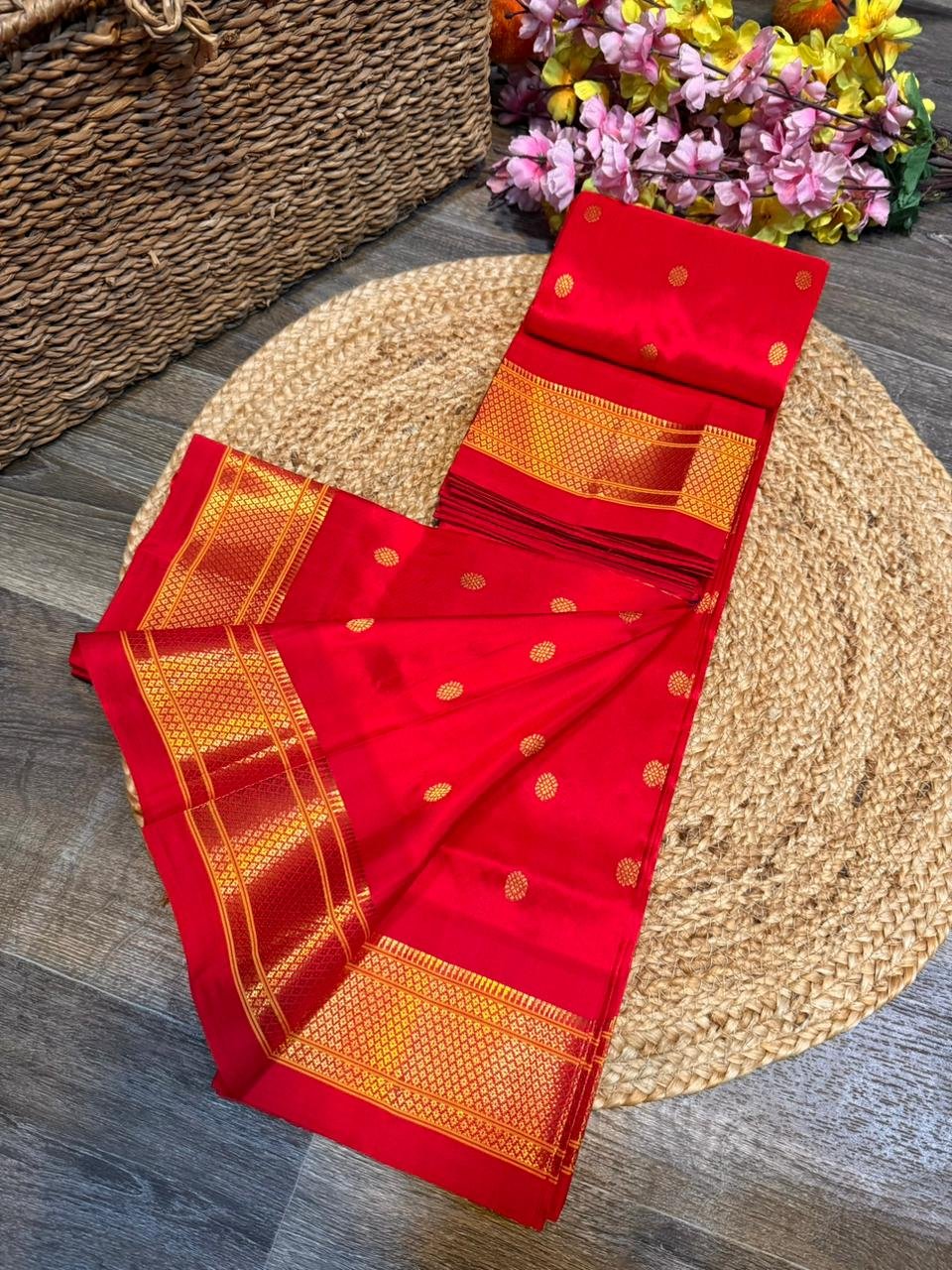 Kalanjali Maharani Paithani Pure Silk image 40
