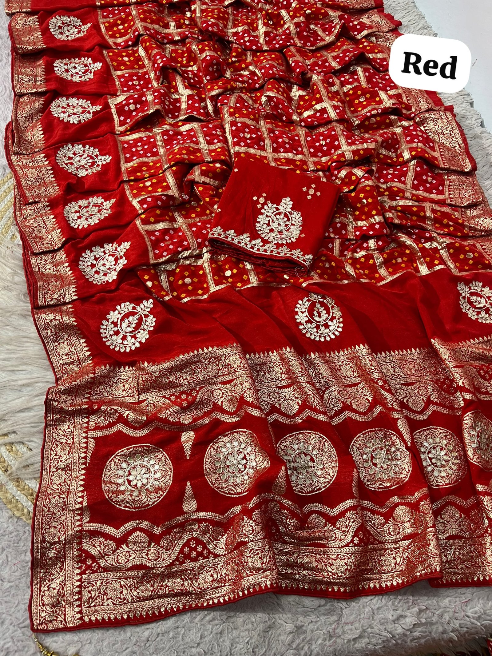 Dola Viscose Saree with Gota Patti image 2