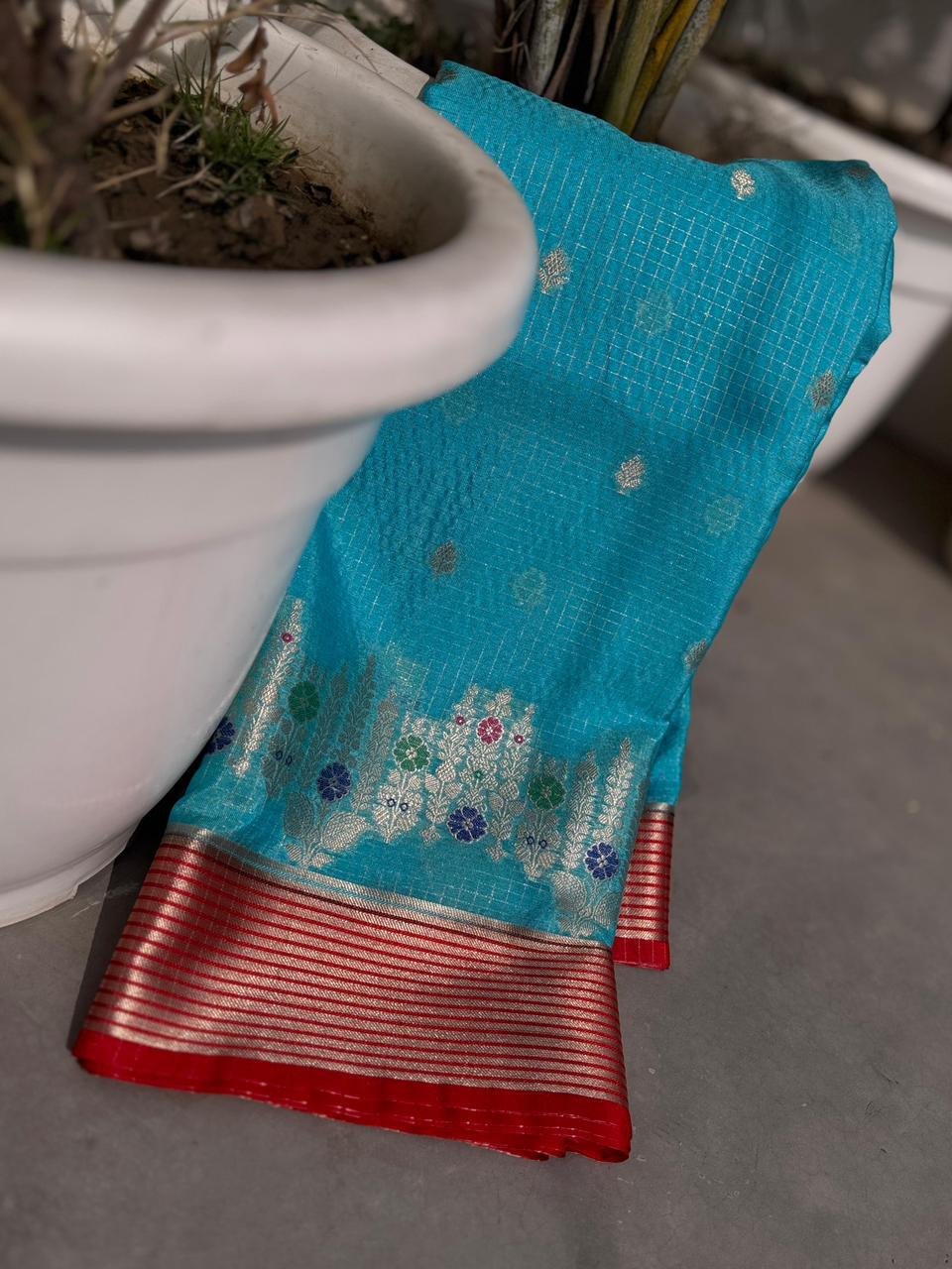 2 Banarasi Dybal Dupion Silk image 19