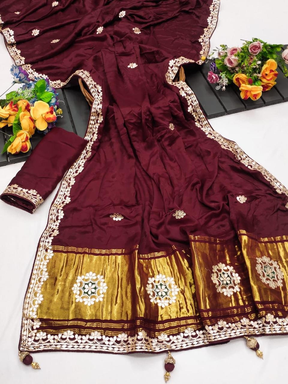 Pure Modal Silk Saree image 3