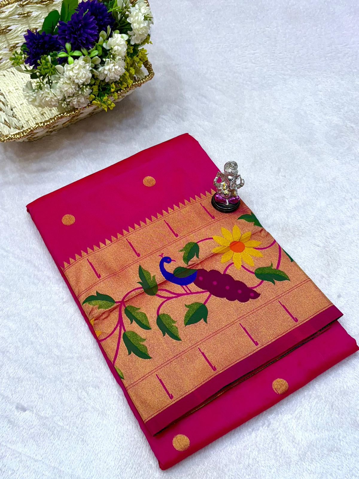 Radha Rani Brocade Paithani image 31
