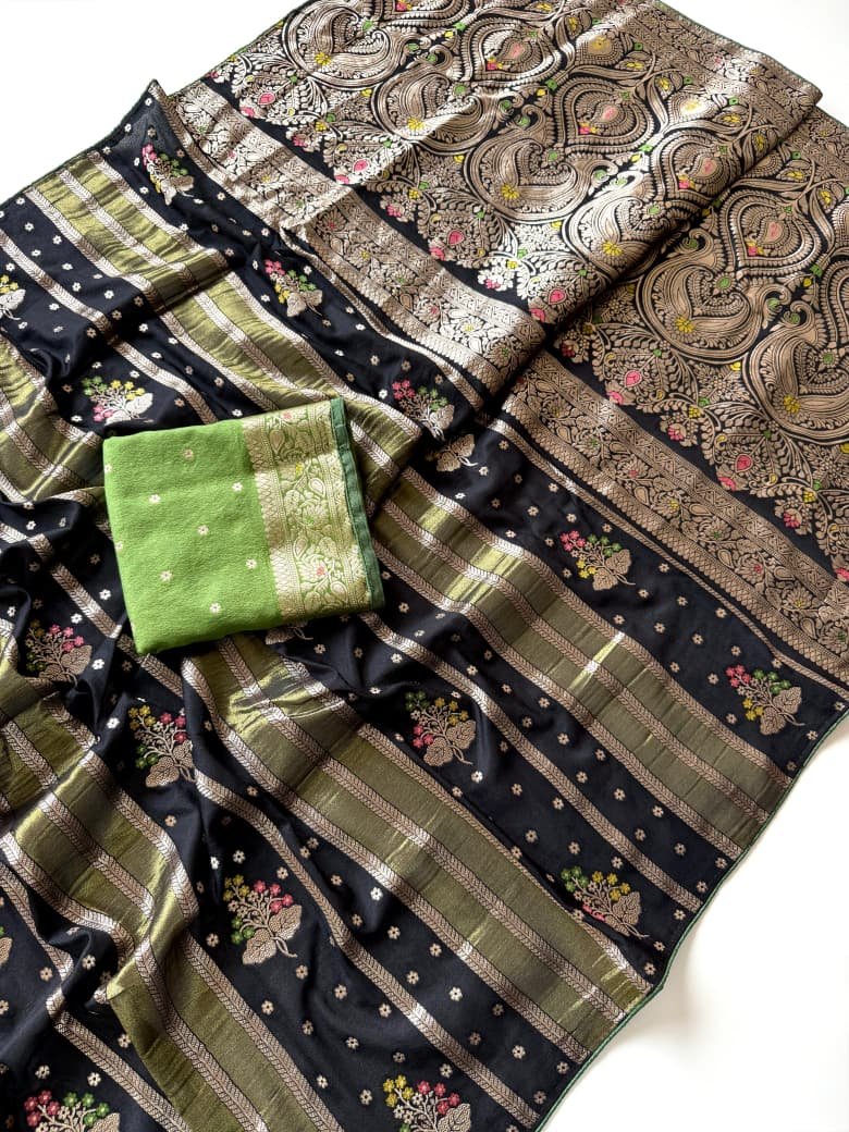 Pure Chinya Viscose Crepe Saree image 2