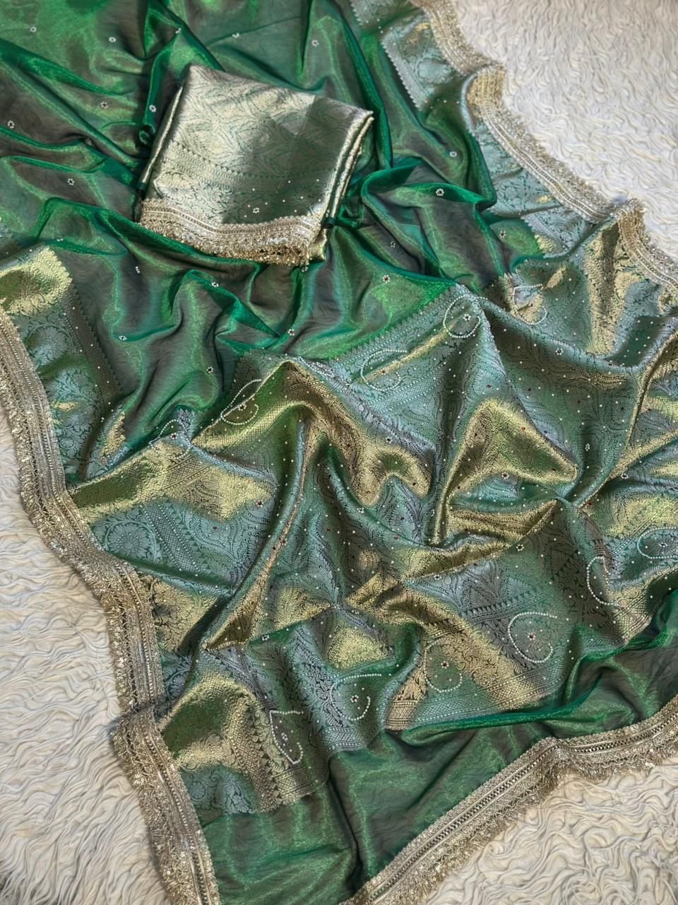 5 Banarasi Tissue Silk image 6