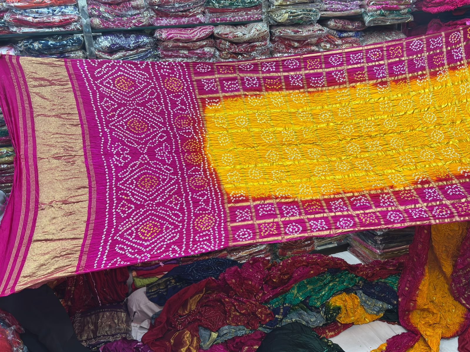 Gharchola Saree with lagdi patta image 7