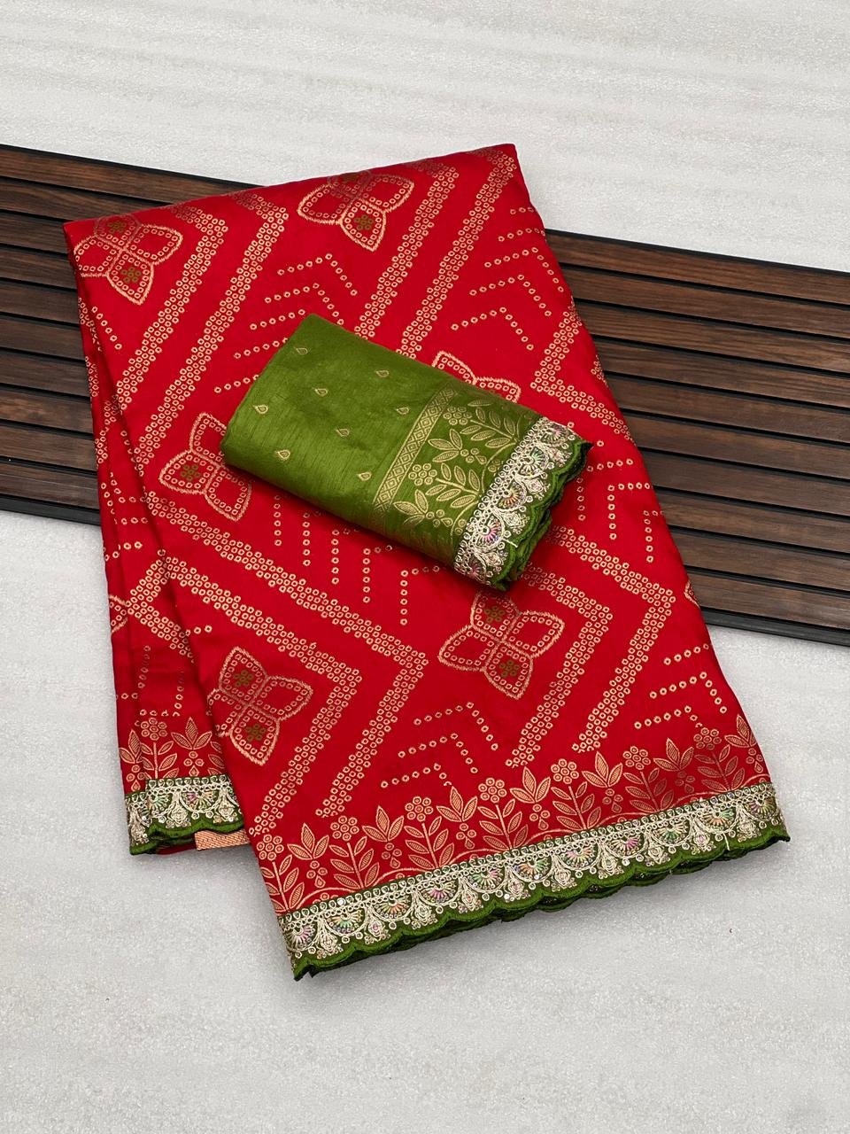 Heavy Dola Silk Saree image 7