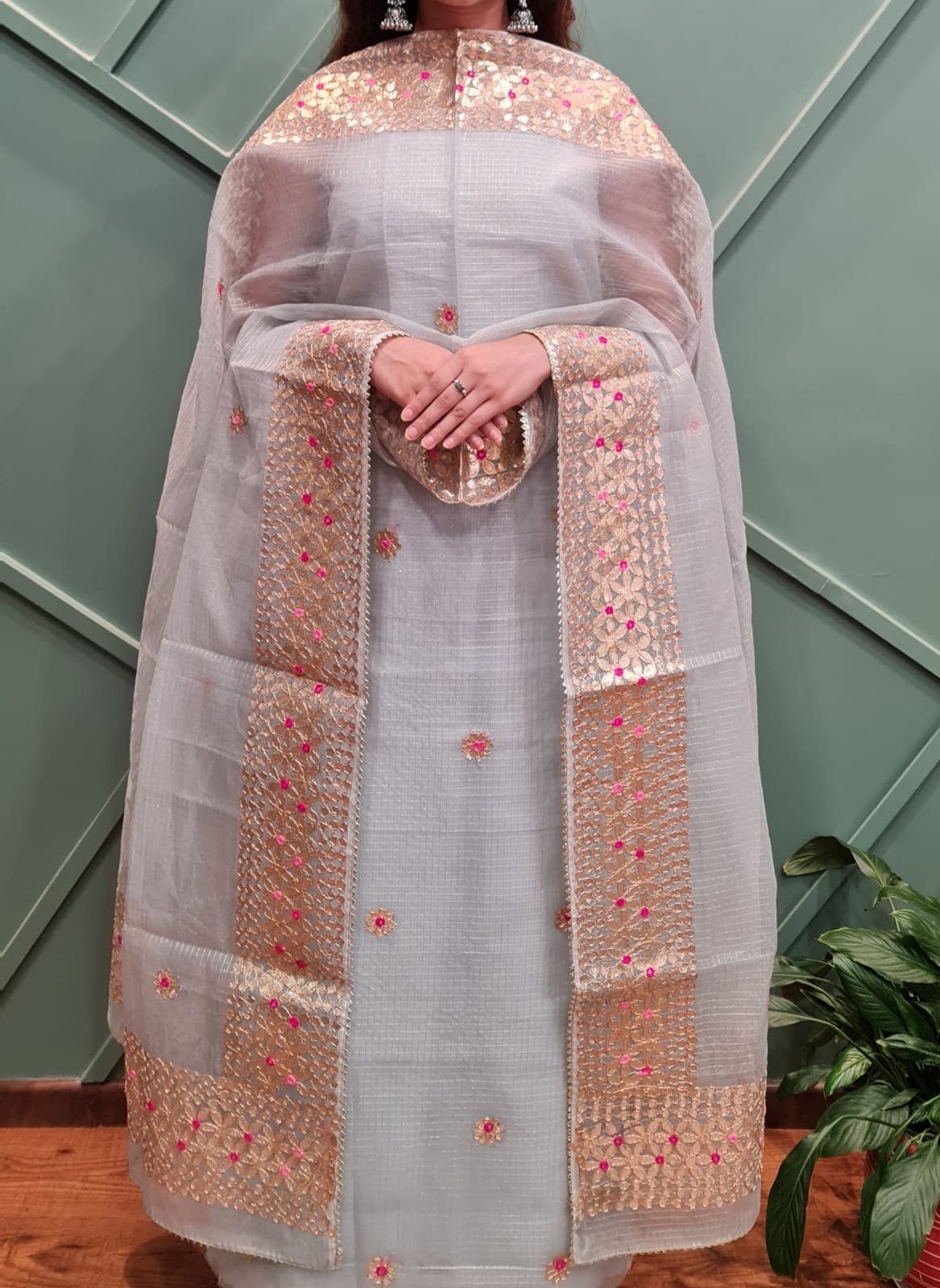 Premium Kota Doria Dress Material image 12