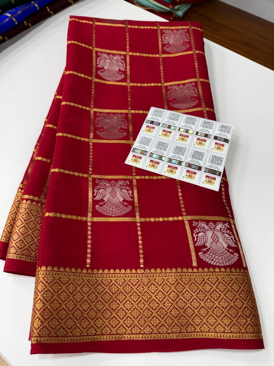 5 Pure Mysore Silk Sarees image 31