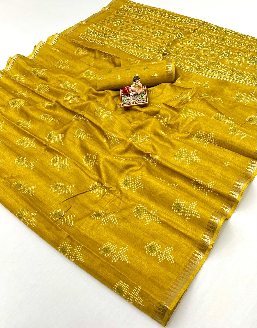 Pure Raw silk Sarees image 9