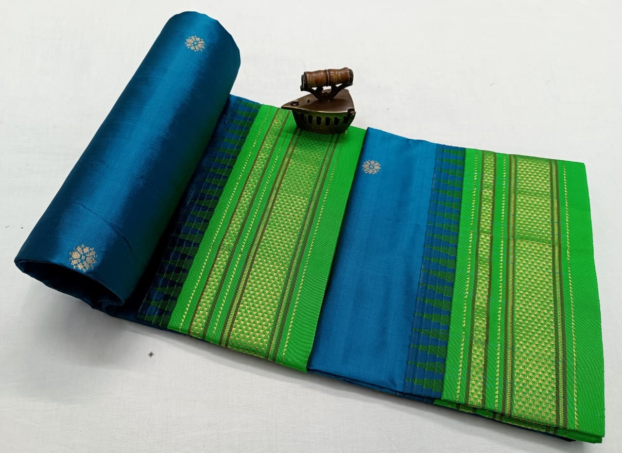 Chandrakor Paithani Pure Silk image 25