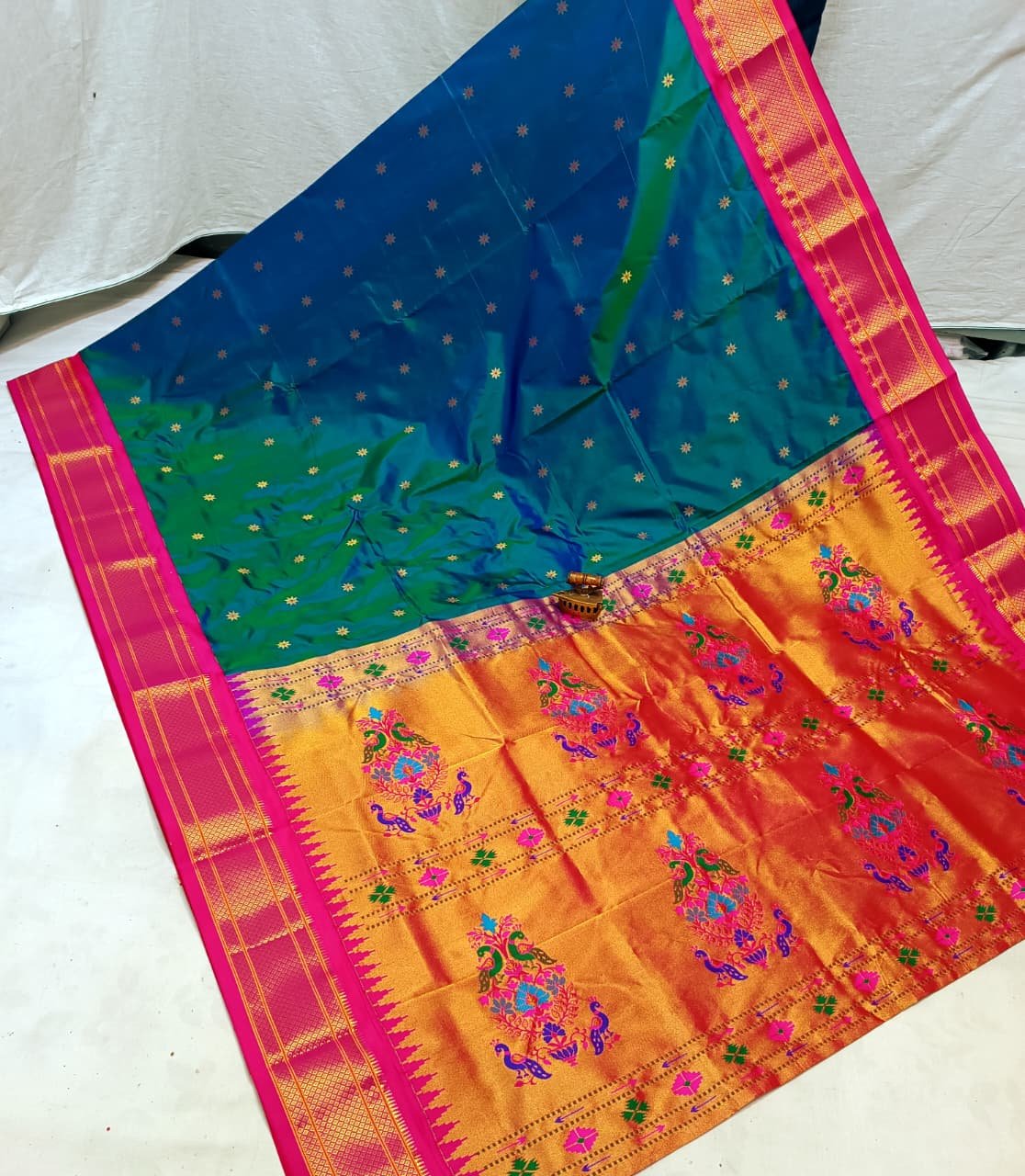 Karnful Pdiyal Paithani Pure Silk image 7