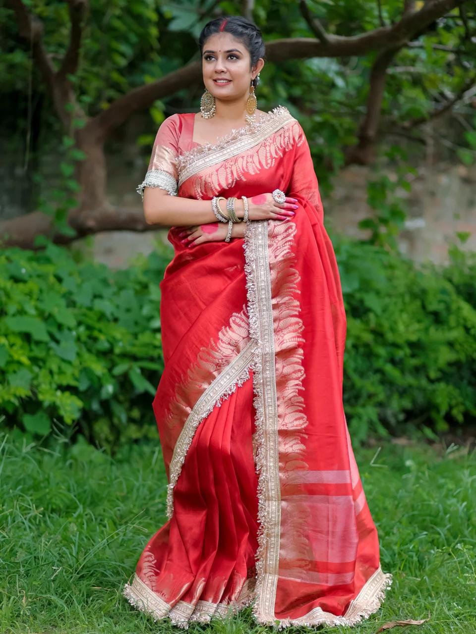 8 Banarasi Tissue Silk image 13