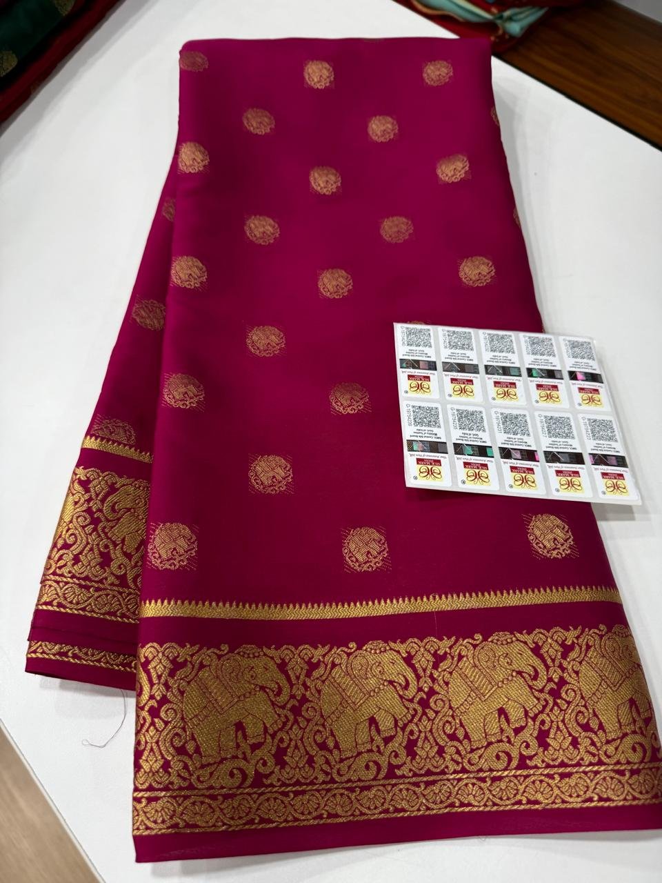 5 Pure Mysore Silk Sarees image 21