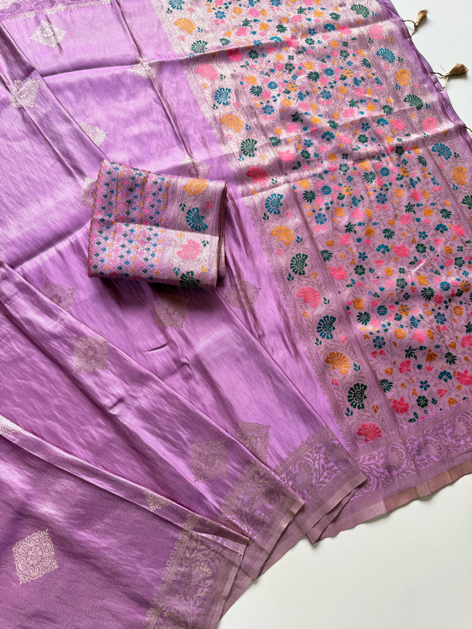 Mashru Silk Viscose Saree image 7