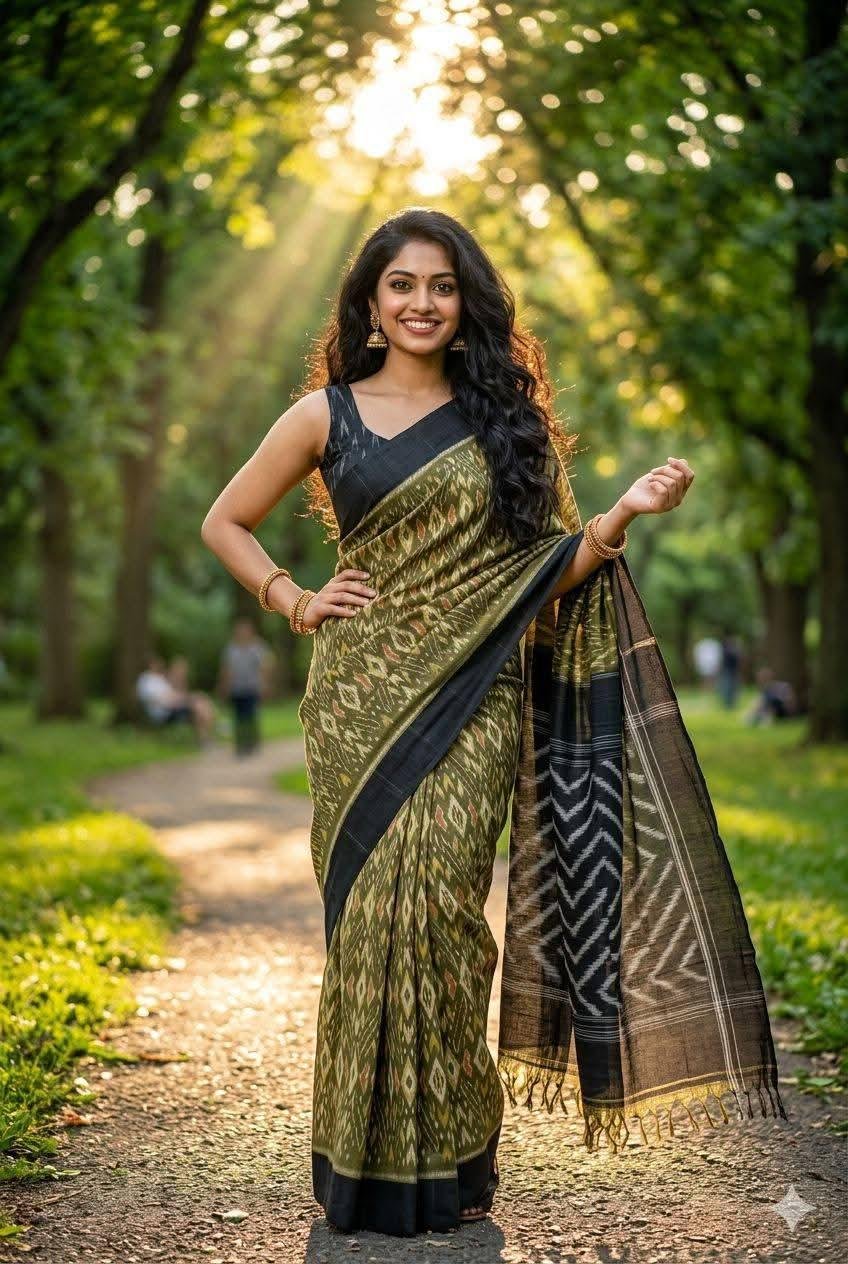 Pure Linen Cotton Sarees image 37