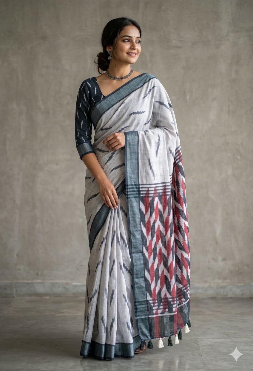 Pure Linen Cotton Sarees image 33