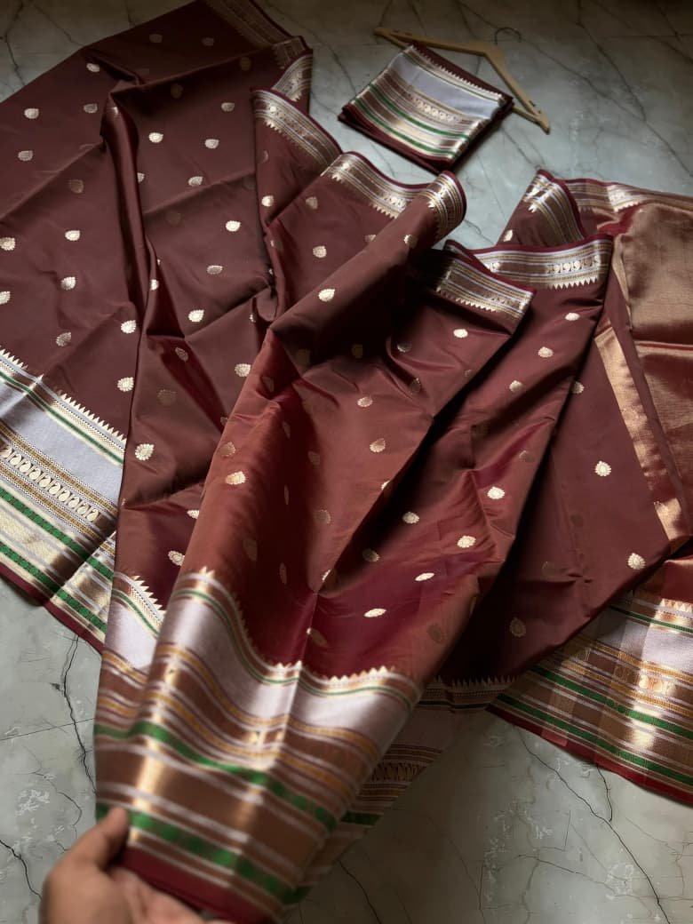 Banarasi Semi Kataan Silk Sarees image 2