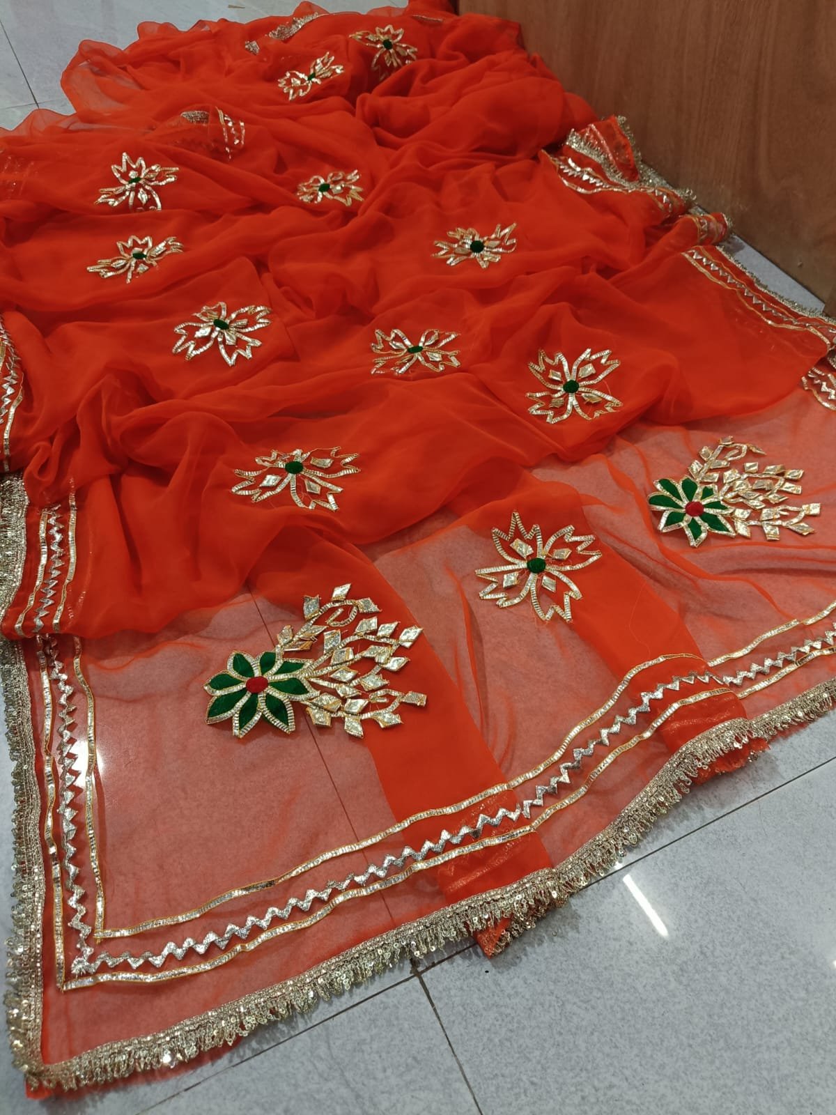 Royal Georgette Fabric Saree image 3