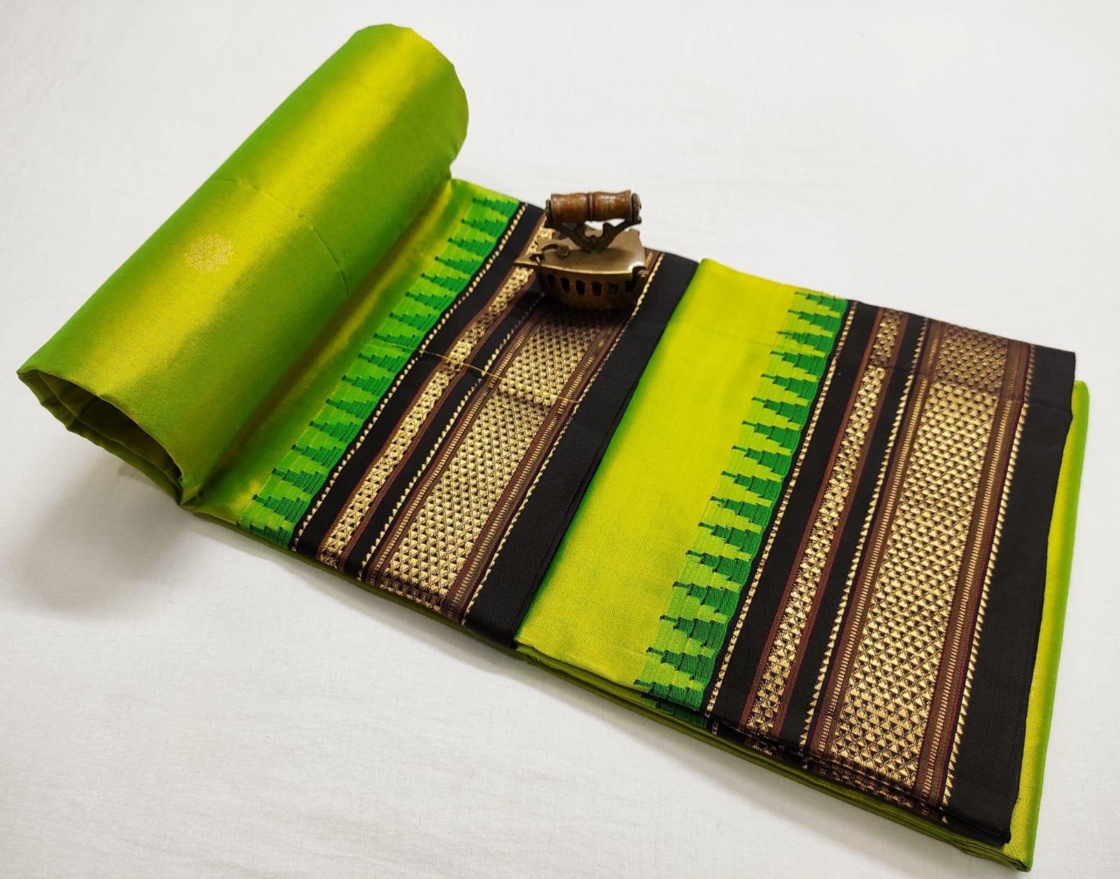 Chandrakor Paithani Pure Silk image 34