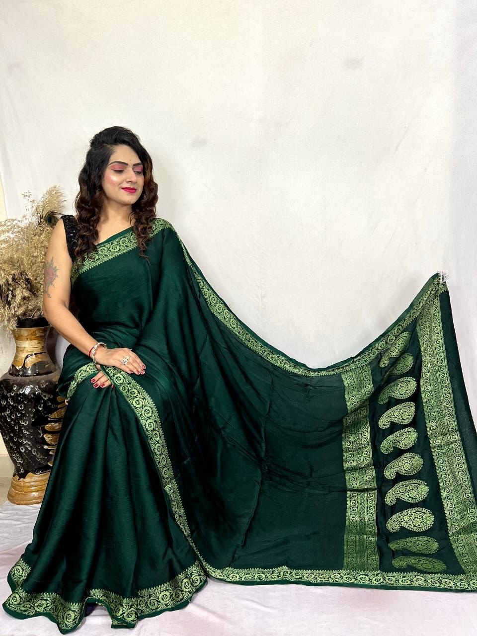 Pure modal silk saree-